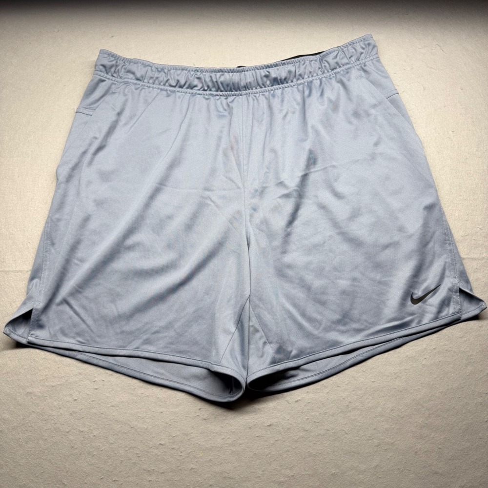 Nike Shorts Mens XL Blue Dri-FIT Training Athletic Gym Swoosh Move To Zero
